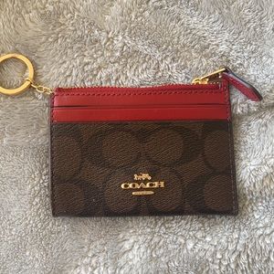 Mini Skinny Id Case In Signature Canvas